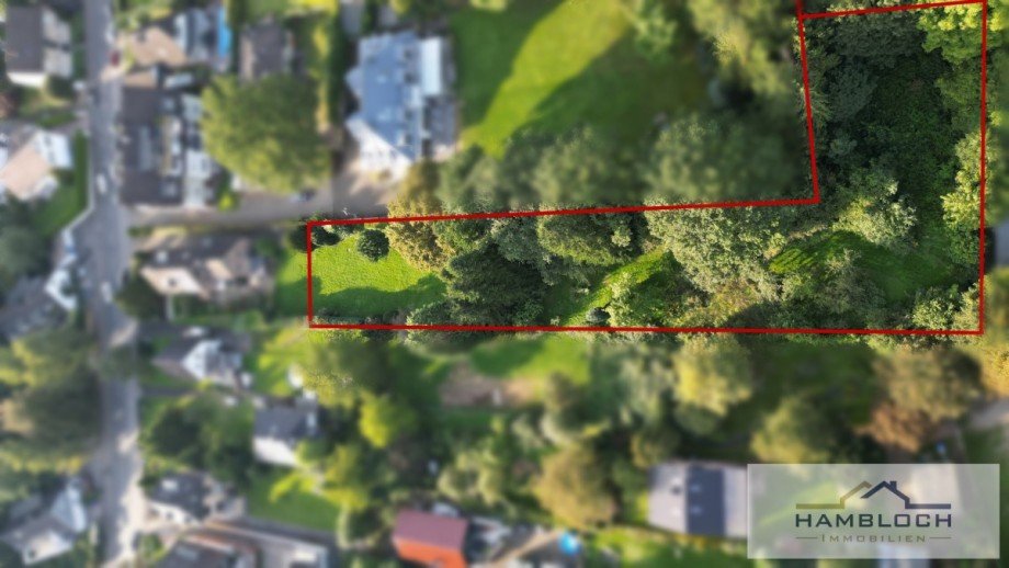 Luftaufnahme Grundst�ck (2458 m�) Wohngrundst�ck Bergisch Gladbach