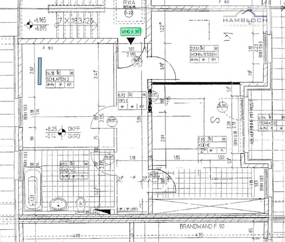 Grundriss Terrassenwohnung K�ln