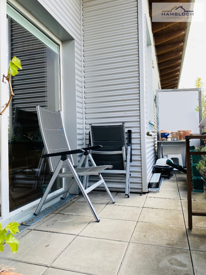 Ausschnitt Dachterrasse Terrassenwohnung K�ln